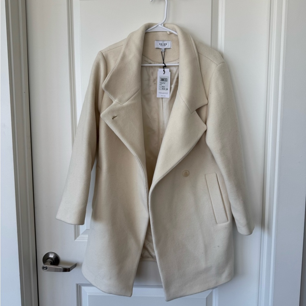 Reiss Cream Women's Pea Coat